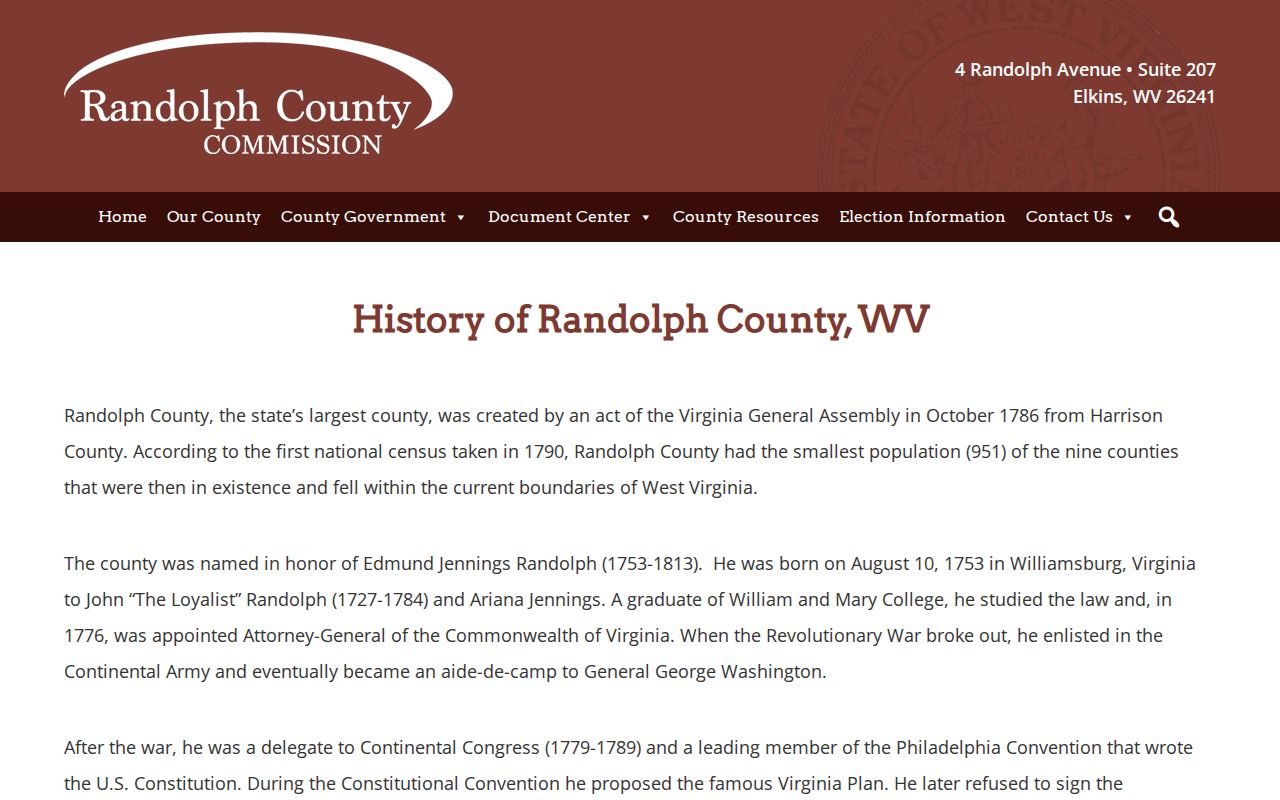 Randolph County criminal court and courthouse history